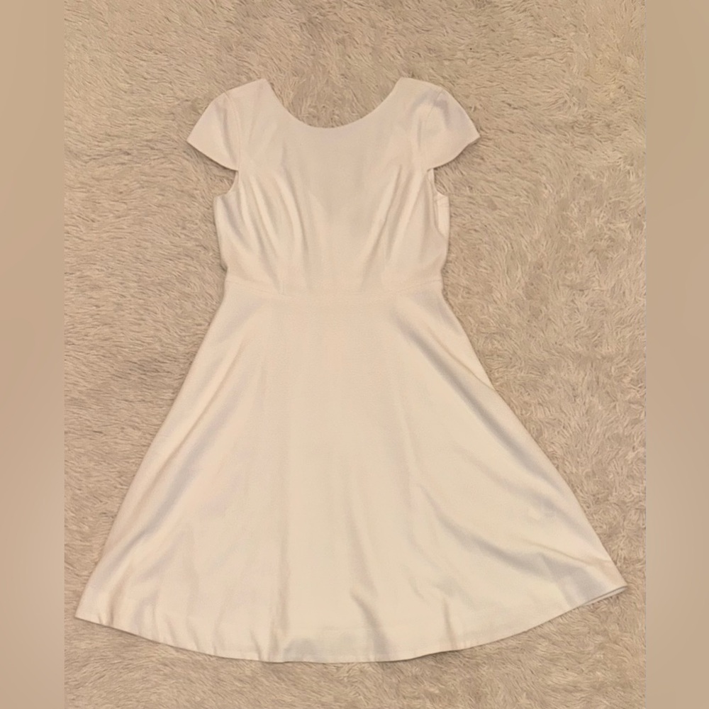 NWOT DRESS THE POPULATION LIVIA GARNET RED FIT & FLARE DRESS sz L - Picture 2 of 7